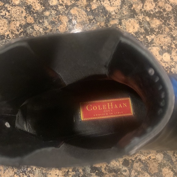 Cole Haan - made in Italy black leather boots with 1 inch heel. Size 8 - Picture 6 of 12